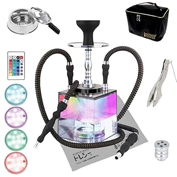 シーシャ 水タバコ フル装備LED付 Amazon.co.jp: 水タバコ シーシャ フーカ Shisha Hookah LEDで